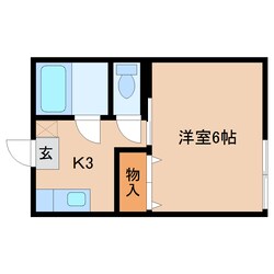 高の原駅 徒歩15分 1階の物件間取画像